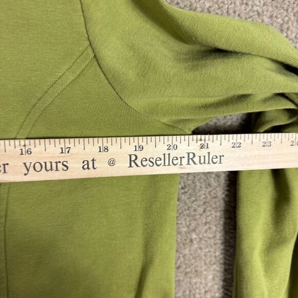 Soft Surroundings Cardigan Sweater Womens Medium M Green Snap Front Pockets Long - Picture 5 of 9